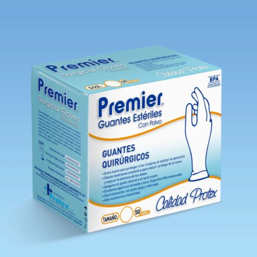 Guantes quirúrgicos estériles (con polvo)
